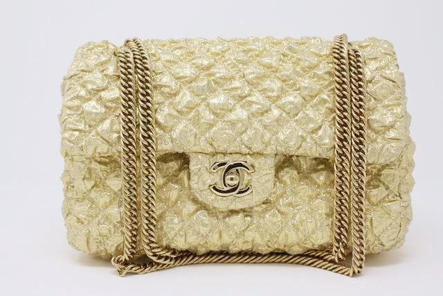 Limited CHANEL 08C Gold Double Flap Bag at Rice and Beans Vintage