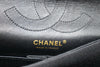 2006-2007 CHANEL Black Quilted Jersey Reissue Double Flap Bag