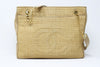 Rare Vintage CHANEL Wicker Basket Logo Tote Bag