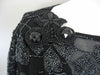Vintage 20's Black Heavily Beaded Silk Chiffon Flapper Dress from the Estate of Vera d'Angara Silent Movie Actress