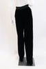 Vintage CHANEL Wide Leg Velvet Pants With Bow Detail
