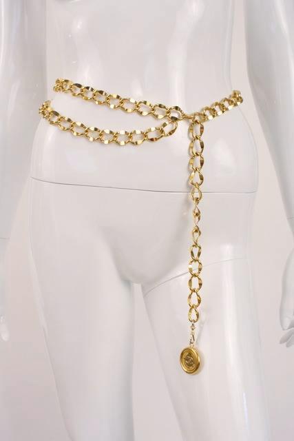 Vintage Chanel Chain Medallion Belt 