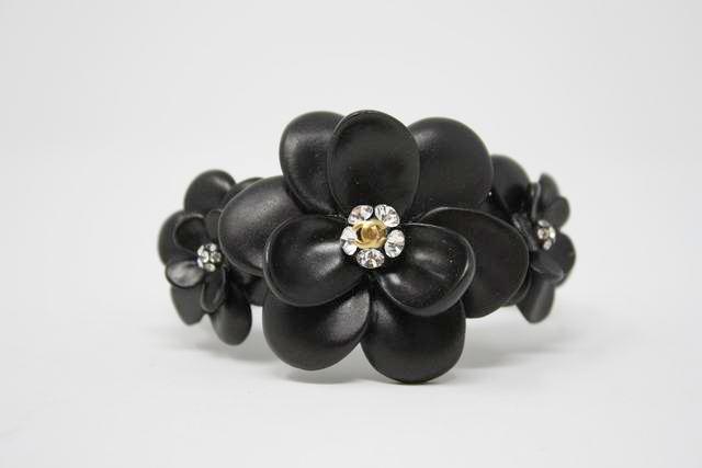 Chanel 02A Camellia Flower Cuff Bracelet