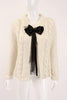 Chanel 98P Cable Knit Bow Sweater