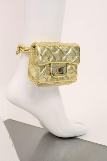 Chanel 2008 Gold Ankle Bag 