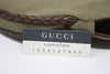 GUCCI Army Green Canvas Bag With Bamboo