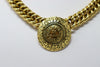 Rare Vintage CHANEL Chain Link  Medallion Necklace