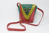 Vintage 80's Colorful Embossed Embellished Bag