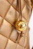 Vintage Chanel bronze metallic tote bag 