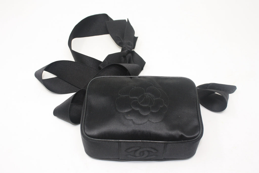 Rare Vintage CHANEL Satin Camellia Bow Bag at Rice and Beans Vintage
