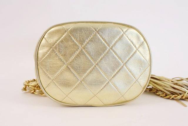 real vintage golden Chanel bag. retails for 3-6k, - Depop
