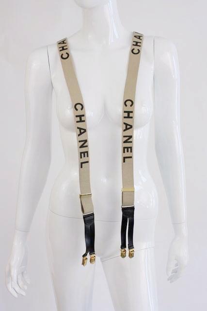 Rare chanel cc suspenders - Gem