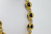 Rare Vintage 80's CHANEL Gold Logo & Glass Bauble Necklace