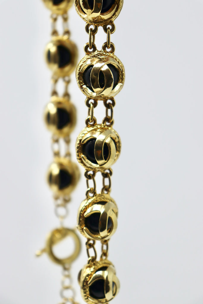 Chanel - 18K Yellow Gold Multicolor Gemstone and Diamond Collar Necklace