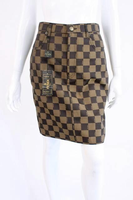 Vintage Fendi logo skirt