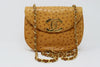 Rare Vintage 1986-1988 CHANEL Ostrich Logo Flap Bag