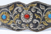 Vintage 70's Metal Jeweled Belt