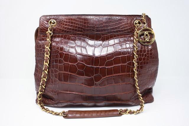 chanel tote bag brown leather