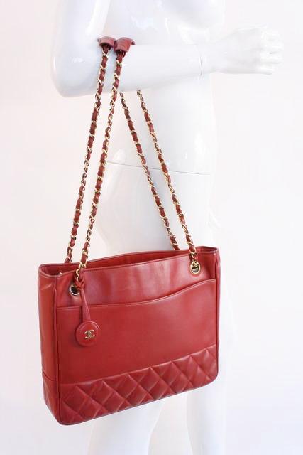 Chanel Vintage Supermodel Tote - Red Totes, Handbags - CHA42283