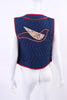 Vintage 70's JEANNE-MARC Quilted Dove Vest
