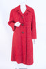 Vintage 60's Tweed Coat With Ermine Fur Lining