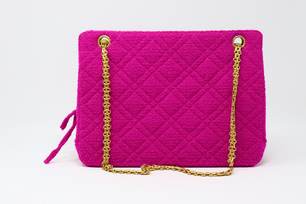 1980's Vintage Pink Chanel Bag — bows & sequins