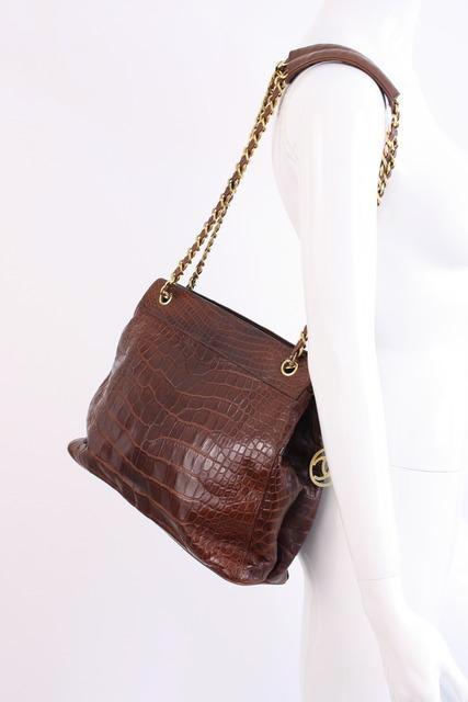 Chanel Brown Handbag W/ Tortoise Shell Strap