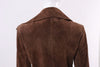 Rare Vintage Late 70's GUCCI Suede Coat with Wood Logo Details