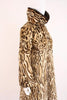 Vintage Leopard Print Mink Fur Coat 