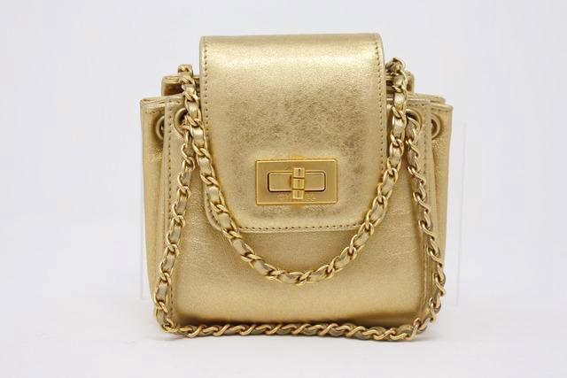 Vintage Chanel bronze mini bag 