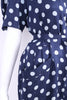 Vintage 80's Silk Polka Dot Dress