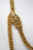 Vintage 70's Lion Head Chain Belt or Necklace 