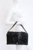Rare Vintage CHANEL Maxi Patent Camellia Tweed Flap Bag