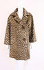 Vintage 60's faux leopard fur coat 