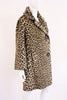 Vintage 60's faux leopard fur coat 