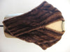 Vintage 50's Chocolate Brown Mink Fur Stole Wrap
