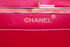 Rare Vintage CHANEL Chevron Pink Silk Evening Bag