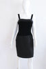 Vintage CHANEL Black Boucle & Velvet Dress