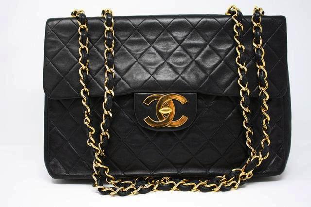 Vintage CHANEL 13 inch Maxi Jumbo Bag at Rice and Beans Vintage