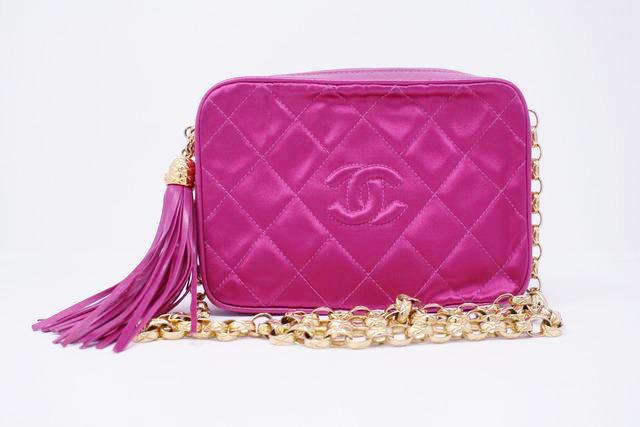 Vintage CHANEL Pink Top Handle Bag at Rice and Beans Vintage