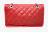 Rare CHANEL 2011 Red Jumbo Caviar Single Flap Bag