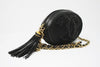 Vintage Chanel Beaded Sating Oval Bag 