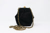 Rare Vintage CHANEL Black Suede Bag