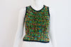 Vintage CHANEL Fall 1997 Cropped Rainbow Tank