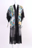 Rare Spring 2017 ALBERTA FERRETTI Silk Embroidered Kimono Jacket