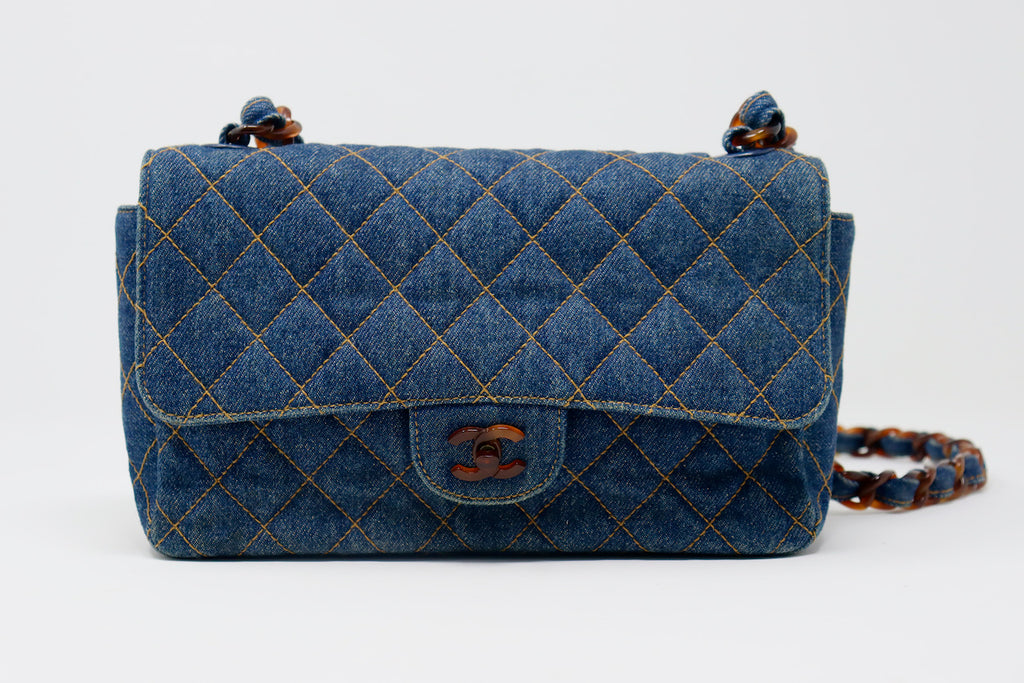CHANEL Denim Flap Bag at Rice and Beans Vintage
