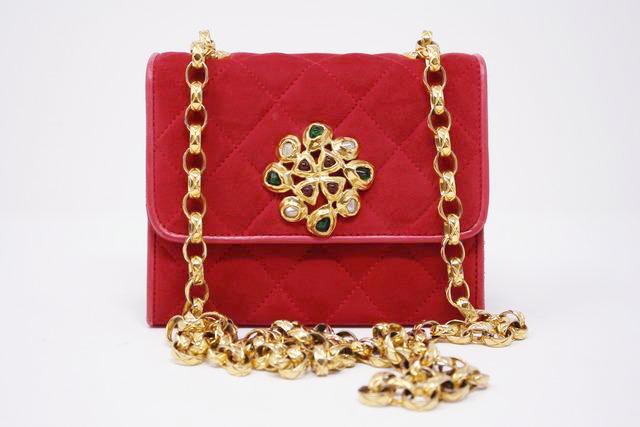 Red Satin Handbag - 62 For Sale on 1stDibs  red satin bag, satin purses, red  satin evening bag