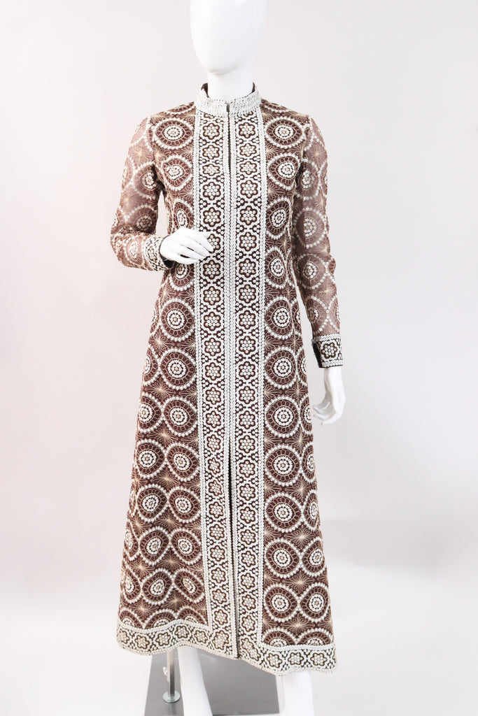 Rare Vintage 60's CHRISTIAN DIOR Beaded Caftan Dress