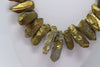 One-Of-A-Kind Gold Crystal Necklace