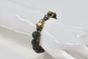 One-Of-A-Kind Faceted Garnet, Stone & Animal Head Bracelet